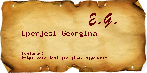 Eperjesi Georgina névjegykártya